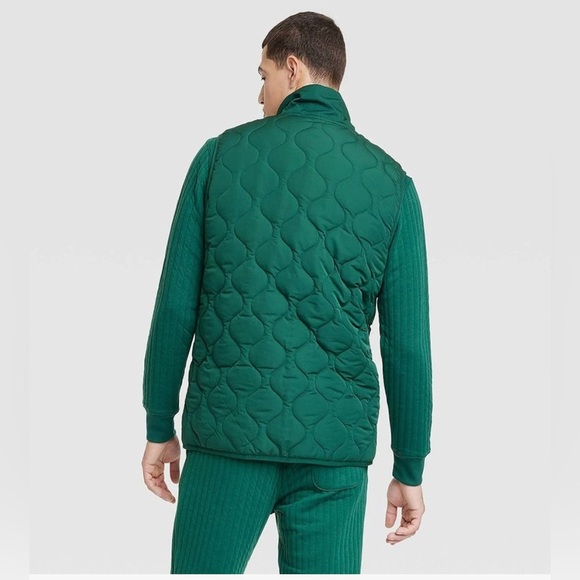 GOODFELLOW Men’s  Green Lightweight Puffer Vest - Size L - Picture 2 of 7